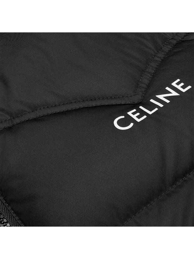 CELINE Western Light Weight Nylon Puffer Padding Black