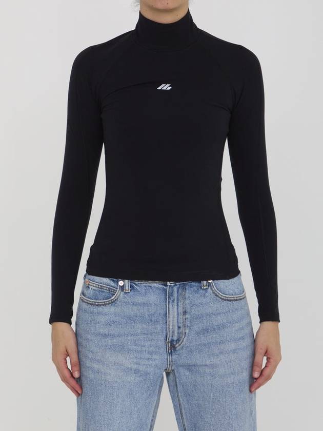 Balenciaga Active sports long sleeve neck polar black