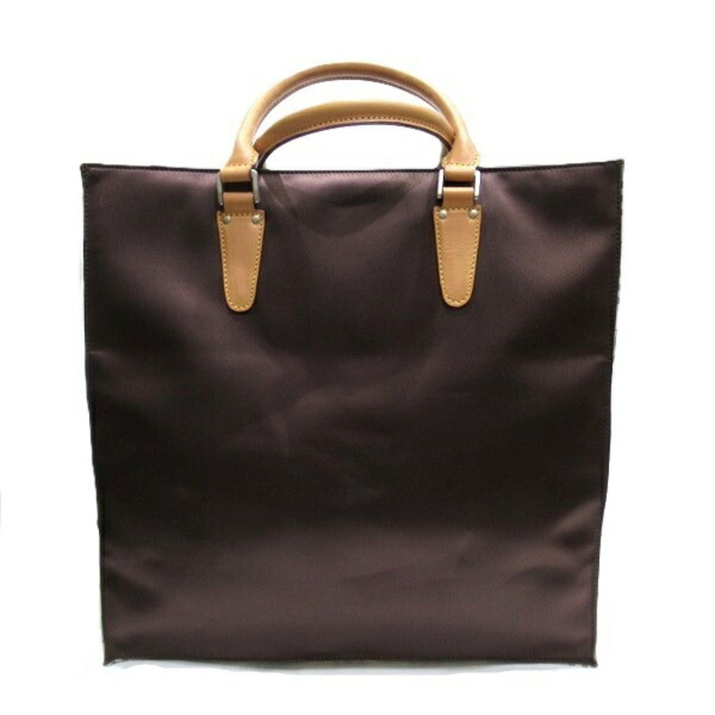 Burberry Nylon Canvas Leather Handbag Tote Bag ()