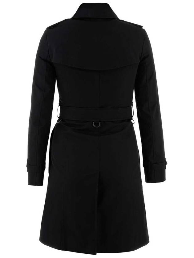 Burberry Chelsea Cotton Trench Coat Black