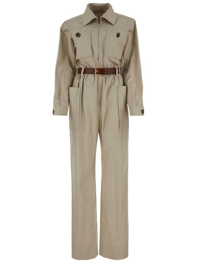 Saint Laurent belted cotton jumpsuit 785813Y9I22