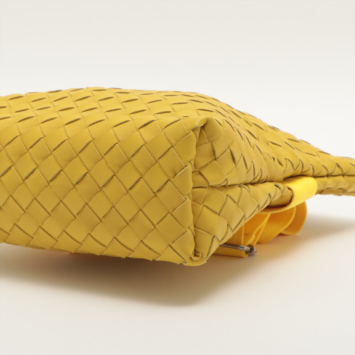 Bottega Veneta Intrecciato Leather Shoulder Bag Yellow