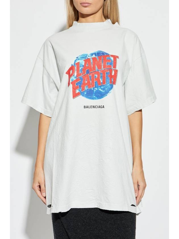 Balenciaga Balenciaga T-shirt With ‘vintage’ Effect, Unisex, Grey