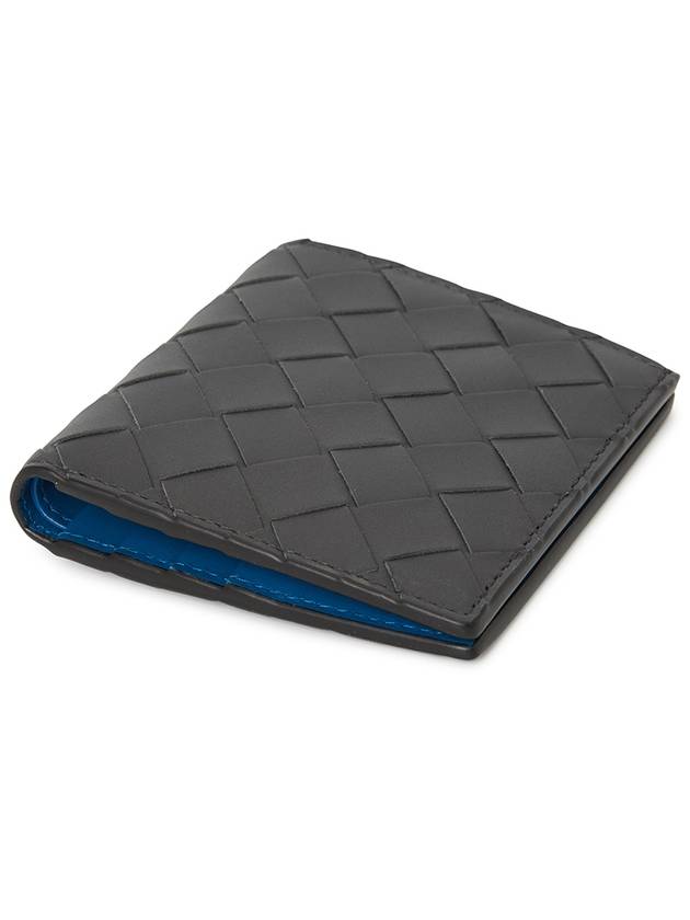 Bottega Veneta Intrecciato Slim Half Wallet Charcoal