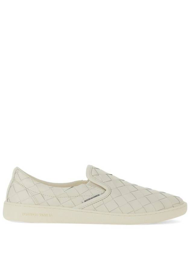 Bottega Veneta Sawyer Intrecciato Calfskin Slip-Ons White