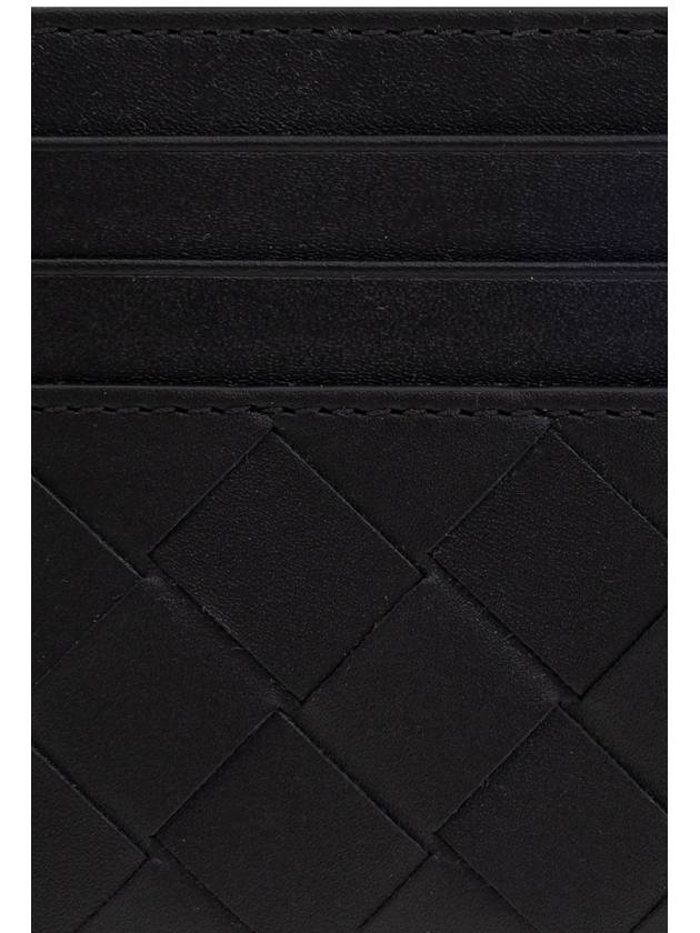 Bottega Veneta Bottega Veneta Leather Card Case, Men's, Black