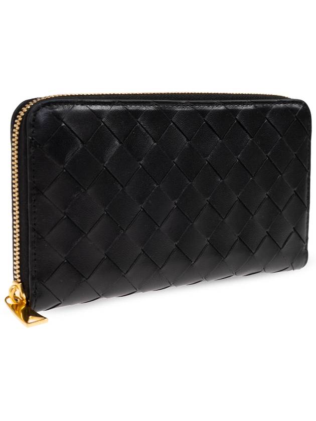 Bottega Veneta Bottega Veneta Leather Wallet, Women's, Black