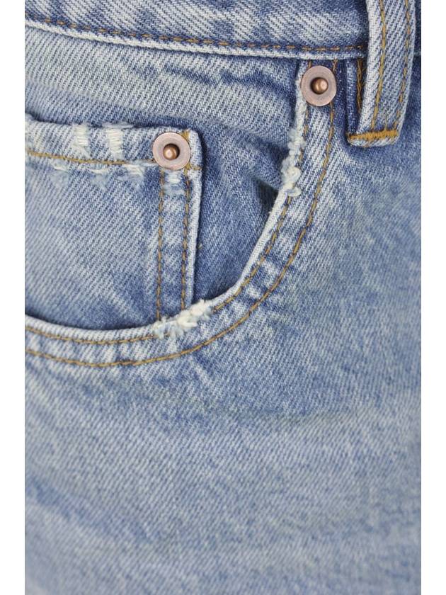 Saint Laurent Loose Fit Mid Rise Jeans Blue