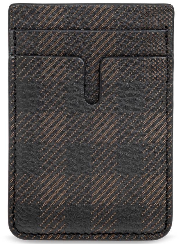 Burberry Burberry Magnetic Card Case, Men's, Brown