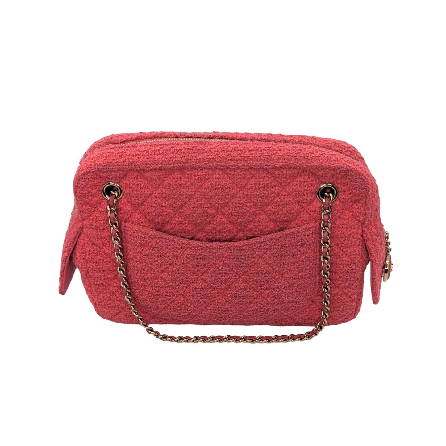 Chanel bag Pink Quilted Tweed CC Camera Case