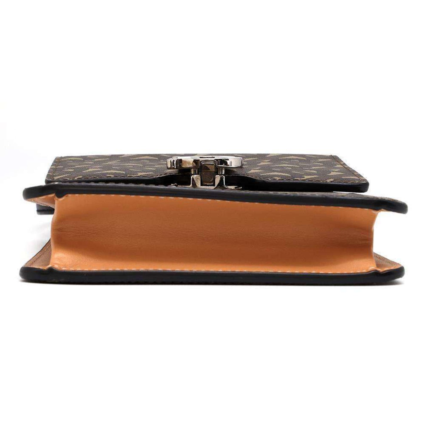 Burberry Coated Canvas Leather Shoulder Bag ()