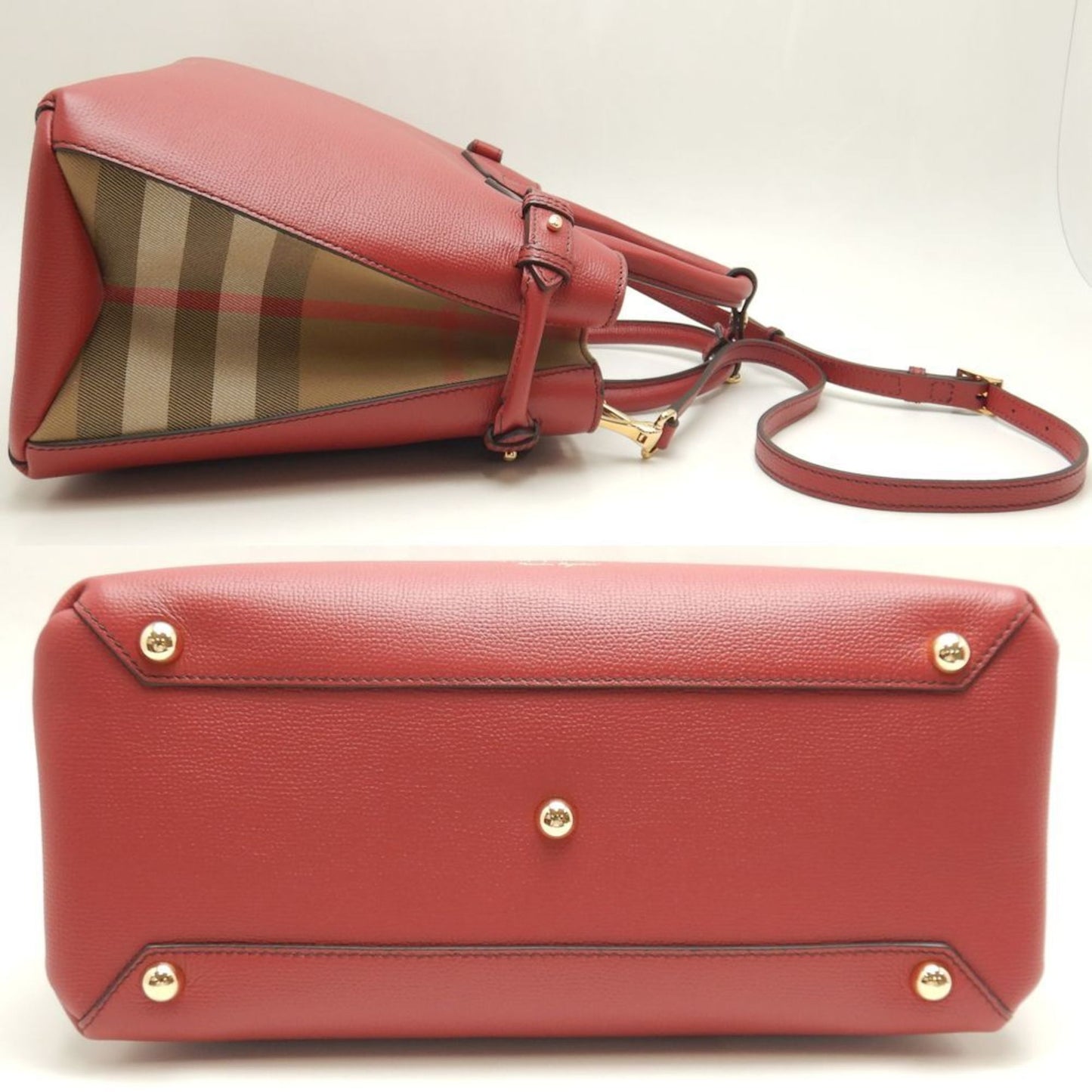 Burberry Canvas Leather Tote Bag ()