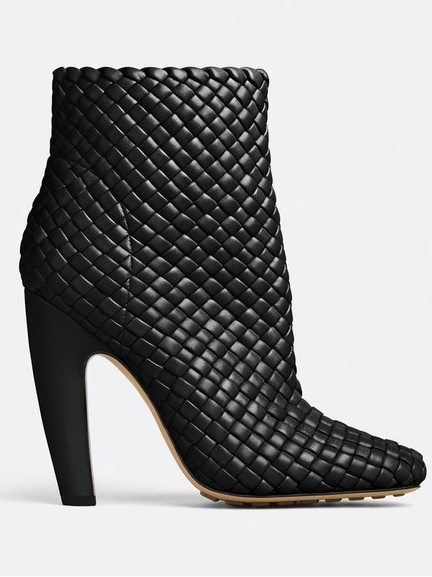 Bottega Veneta Women's Canalazzo Leather Ankle Boots Black