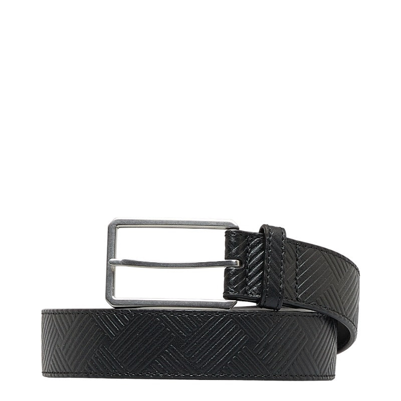 Bottega Veneta Mens Belt in Leather Black 95/38