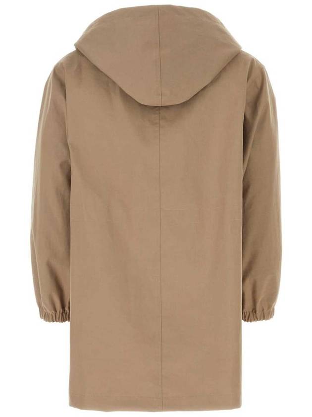 Fendi Cappuccino Cotton Parka Brown