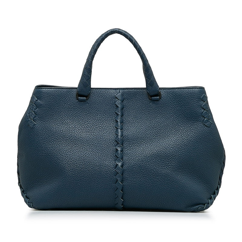 Bottega Veneta Tote Bag in Calf Leather Navy Ladies