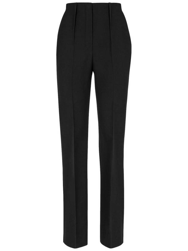 Fendi Women's Grande Poudre Wool Cigarette Pants Black