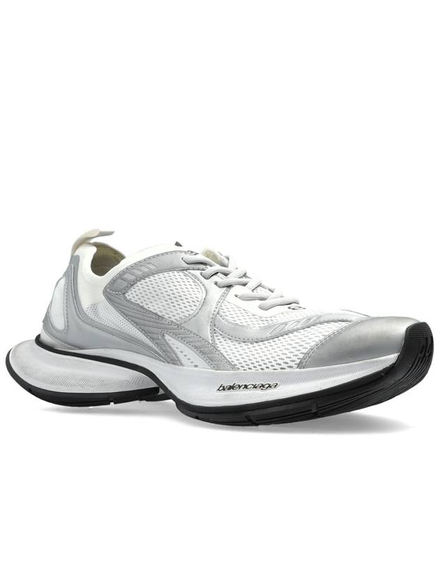 Balenciaga Circuit Low Top Sneakers White Silver