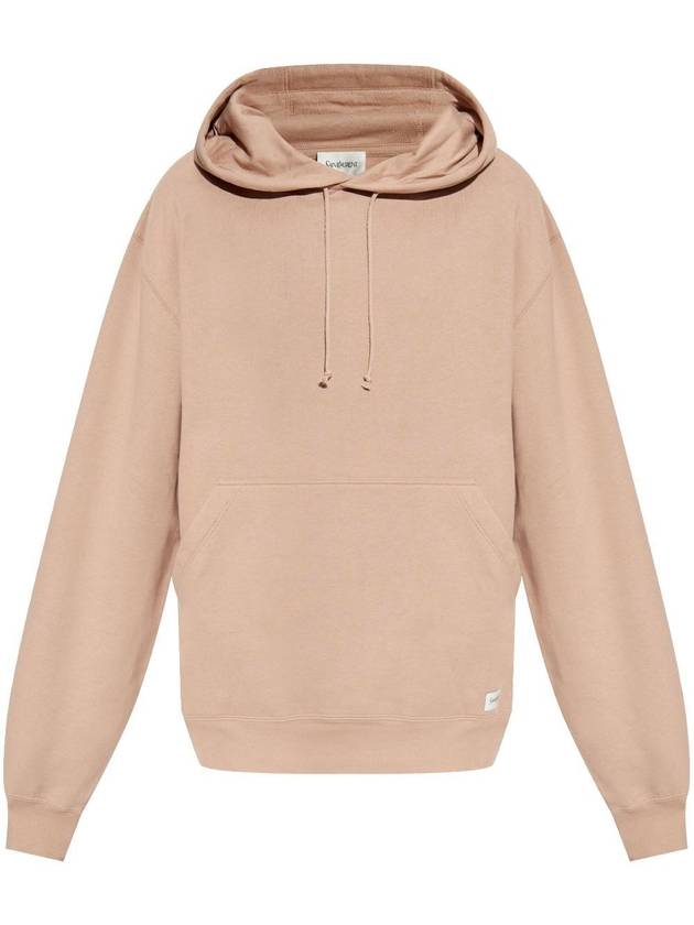 Saint Laurent Logo applique hood pink