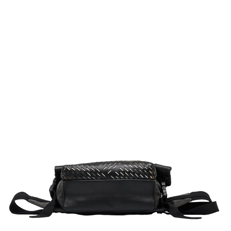 Bottega Veneta Belt Bag Body Bag 578540 Black Leather Ladies