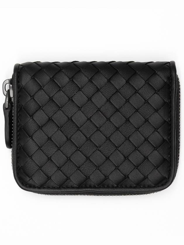 Bottega Veneta Intrecciato Napa Coin Wallet Black