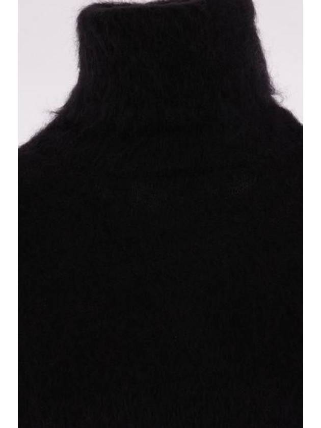 Saint Laurent Women's Mohair Blend Turtleneck Black