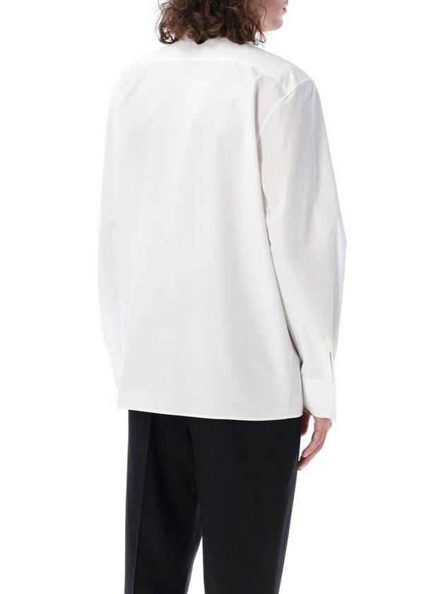 Saint Laurent Cassandre Long Sleeve Shirt White