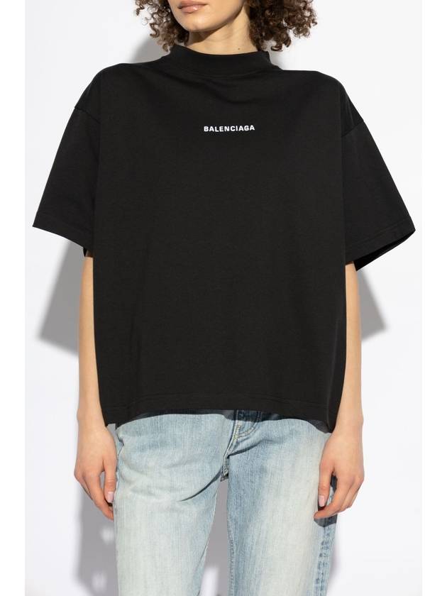 Balenciaga Balenciaga T-shirt With Logo, Women's, Black