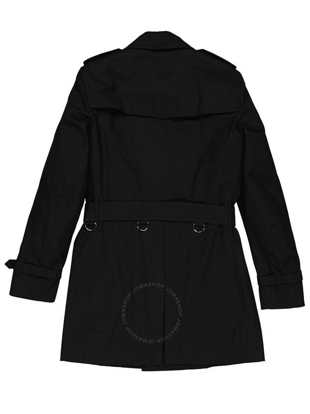 Burberry Burberry Men's Black Kensington Mid-length Trench Coat, Brand Size 48SF (US Size 38SF)