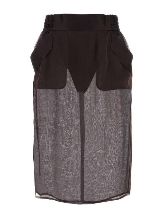 Saint Laurent Short Skirt 769270Y3H91 2041 BROWN