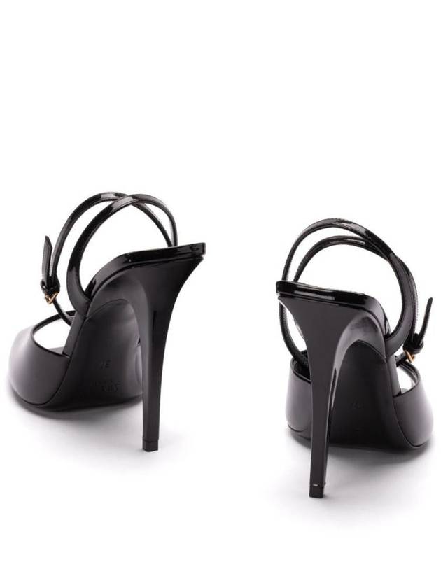 Saint Laurent Saint Laurent La Scandale Sandals In Patent Leather Shoes