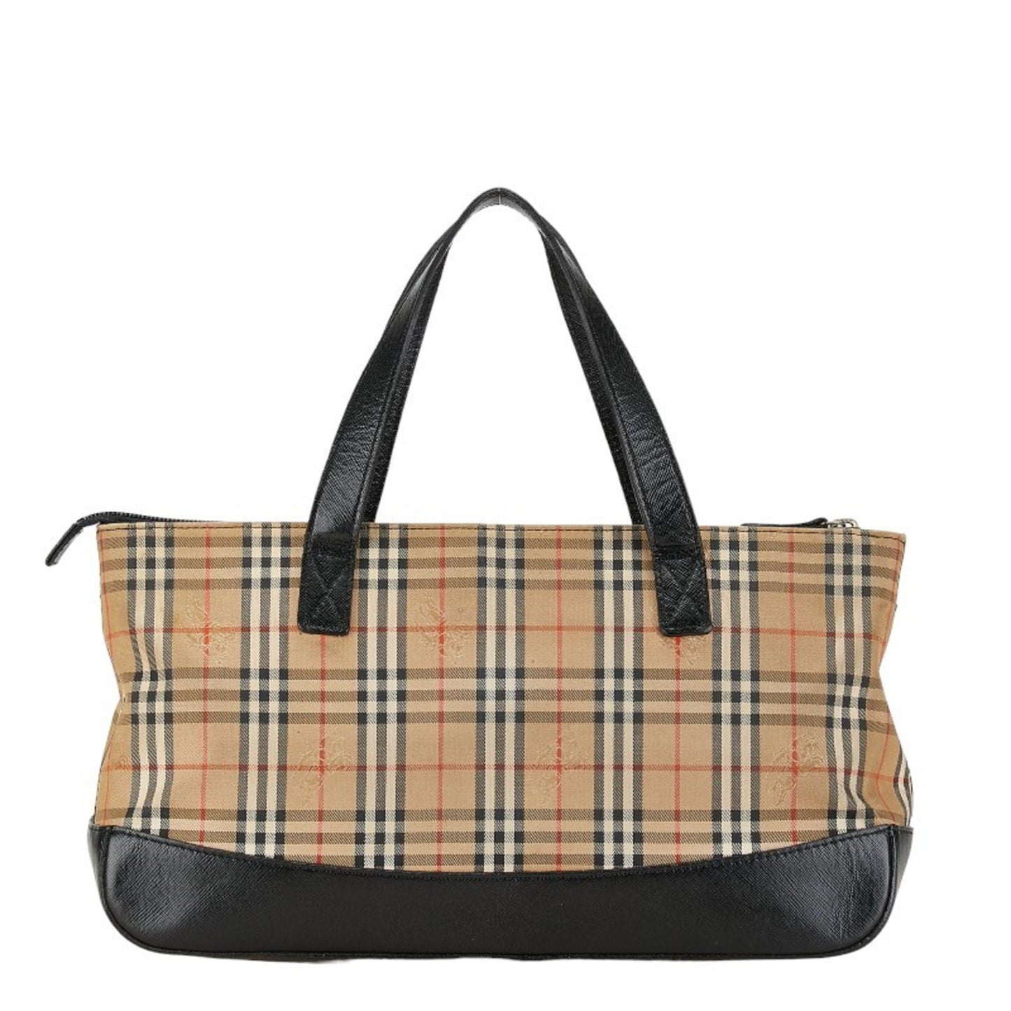 Burberry Nylon Leather Handbag Tote Bag ()