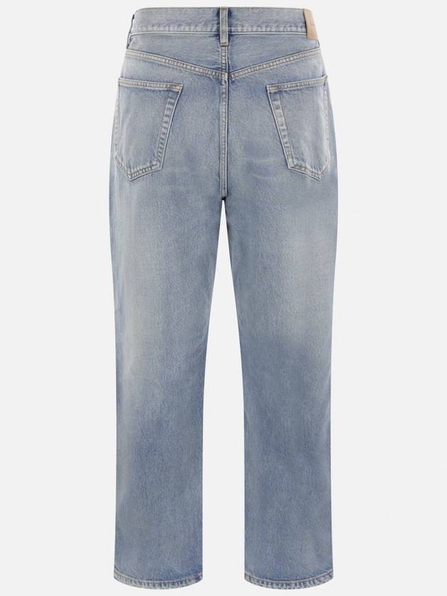 Saint Laurent Loose Fit Mid Rise Jeans Blue