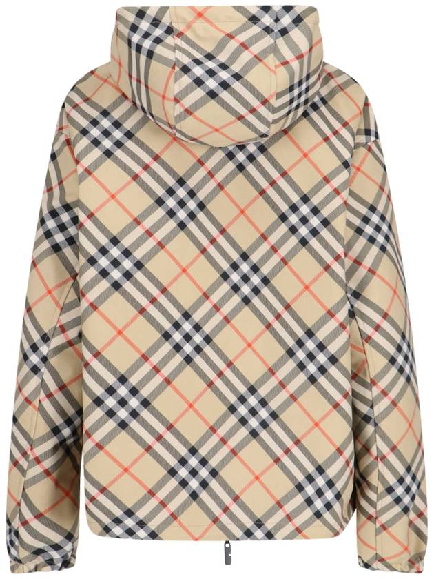 Burberry Reversible Check Trafford Hooded Jacket Beige
