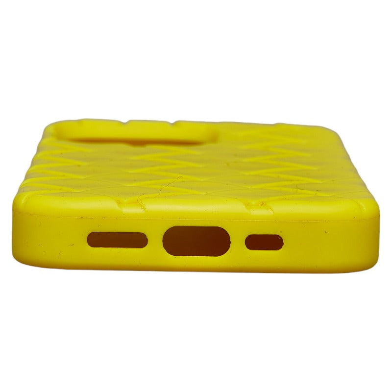 Bottega Veneta Intrecciato IPhone 13 Case in Leather Yellow Ladies