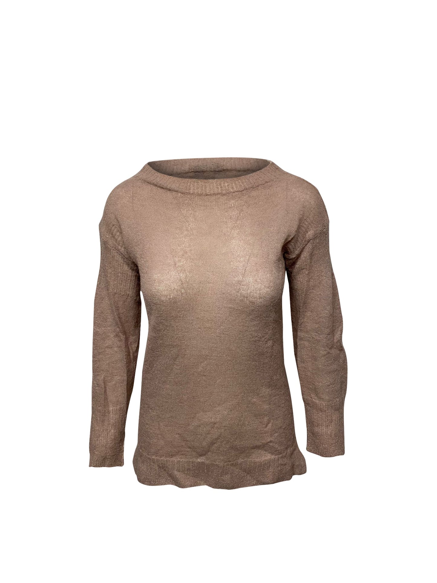 Burberry Crewneck Knit Sweater in Pink Wool