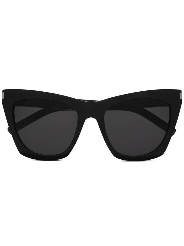 Saint Laurent Eyewear SL214 001 New Wave Kate Cats Eye Sunglasses Black
