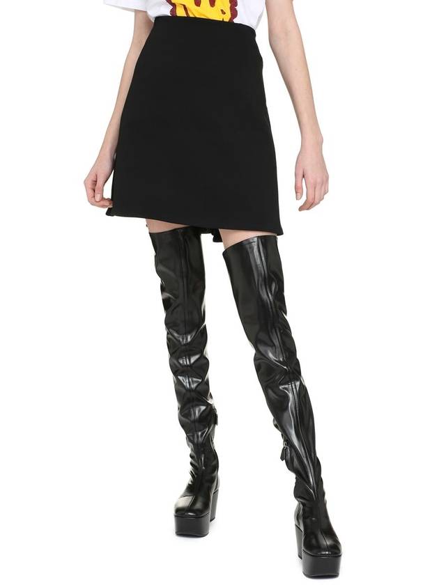 Bottega Veneta Grande Poudre A-Line Skirt Black