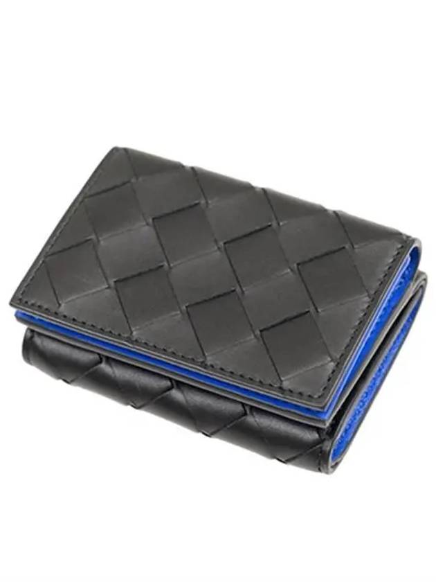 Bottega Veneta TINy Tri-Fold Half Wallet Black