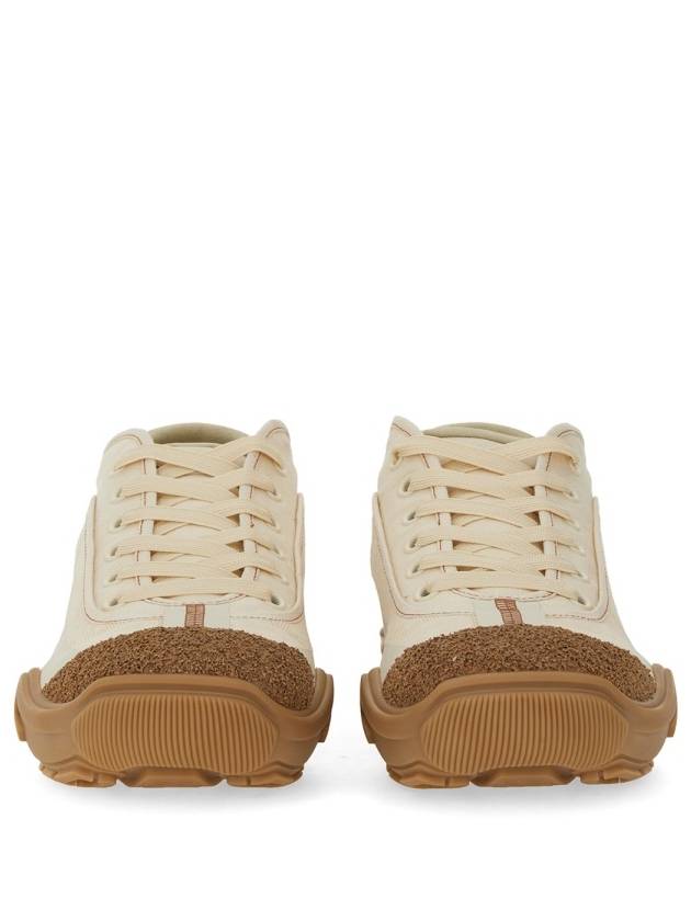 Fendi Lab Low-Top Sneakers Beige