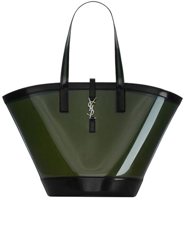 Saint Laurent Medium Panier Tote Bag Green
