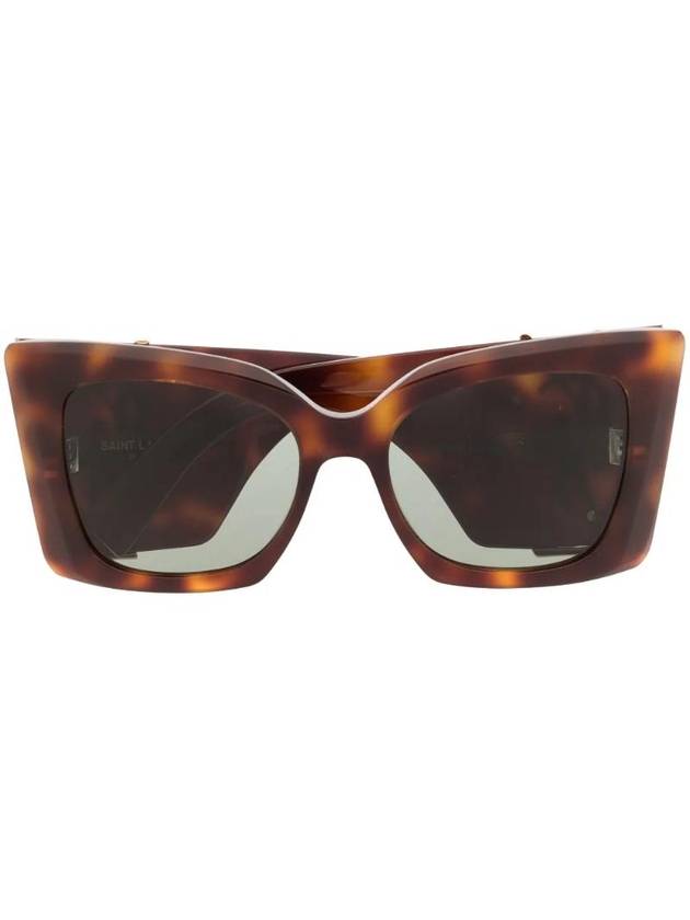 Saint Laurent Eyewear Oversize Frame Sunglasses Havana Brown