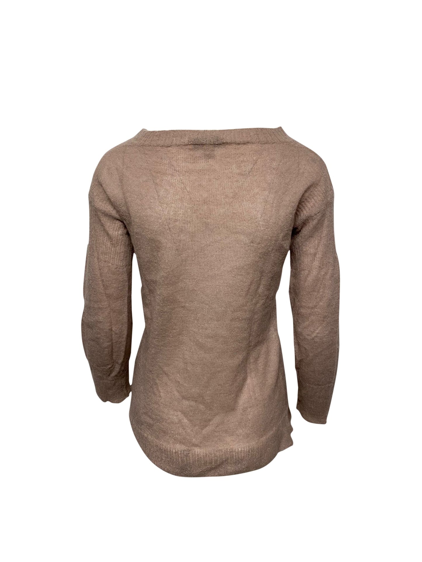 Burberry Crewneck Knit Sweater in Pink Wool