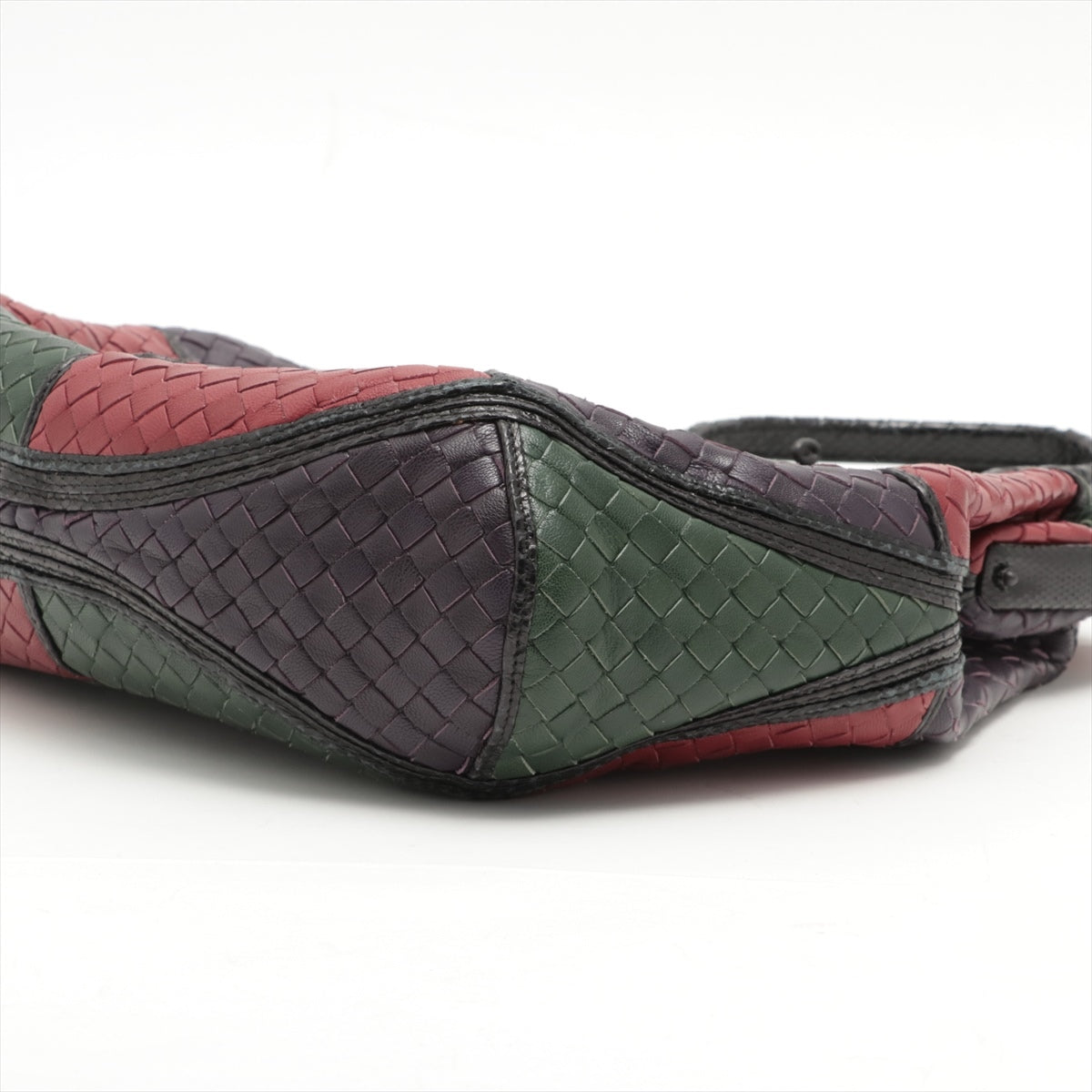 Bottega Veneta Intrecciato Leather Pearson Handbag Multi-Color