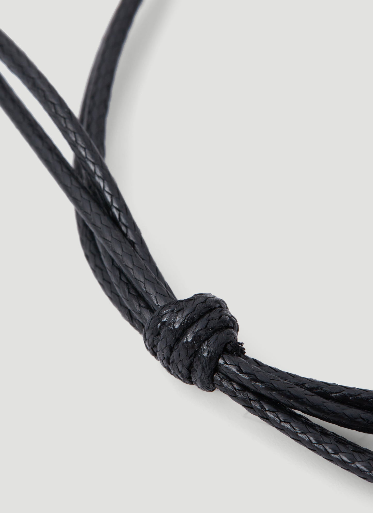 Dolce & Gabbana Men Monogram Plaque Cord Bracelet