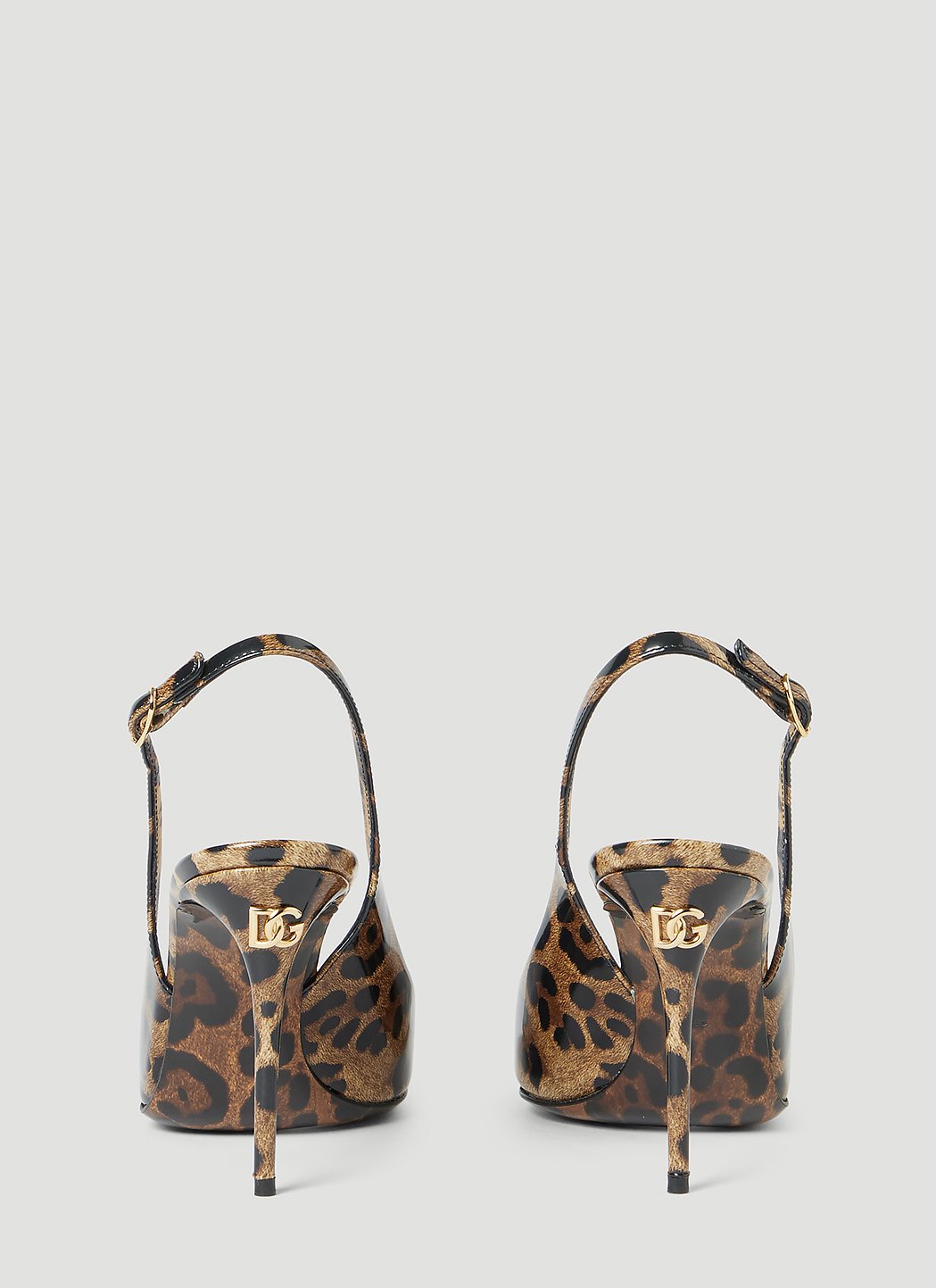 Dolce & Gabbana Women Kim Leopard Print Slingback Heels