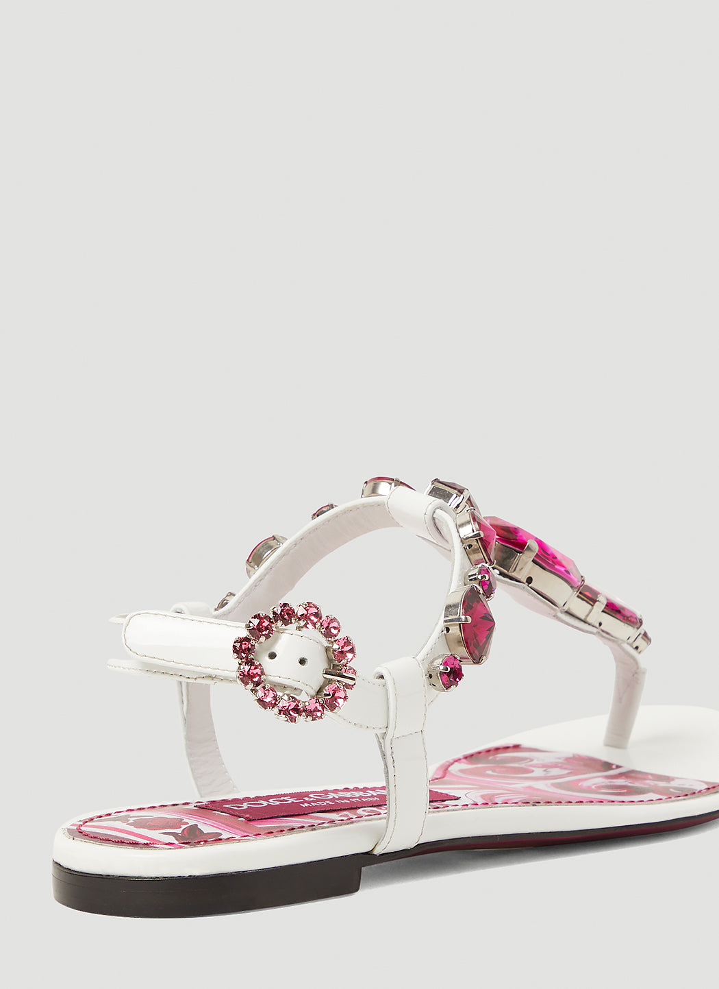 Dolce & Gabbana Women Crystal Embellished Majolica Sandals