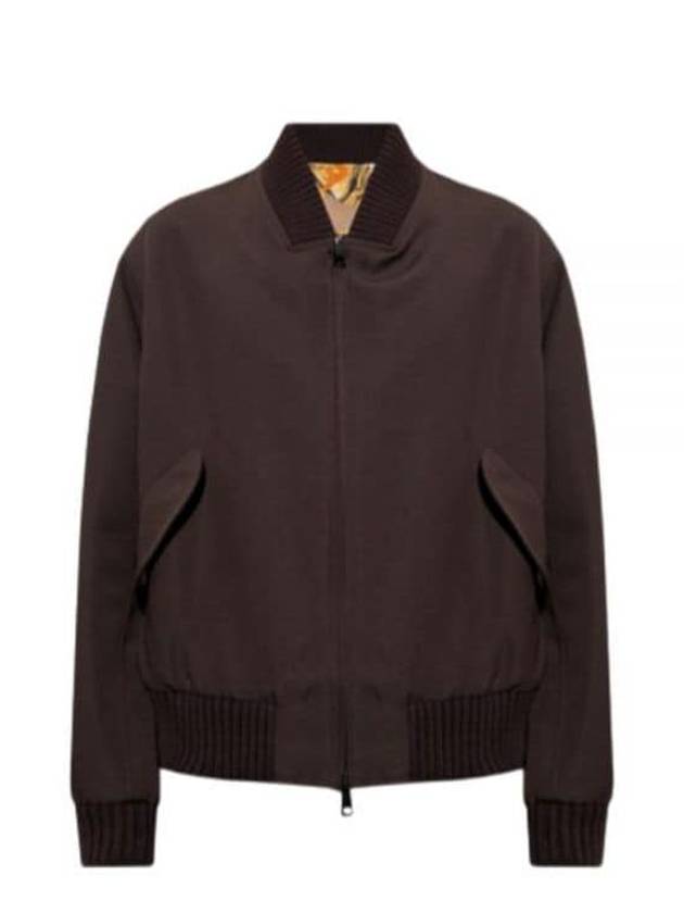 Fendi FF Fragment Reversible Bomber Jacket Brown Yellow