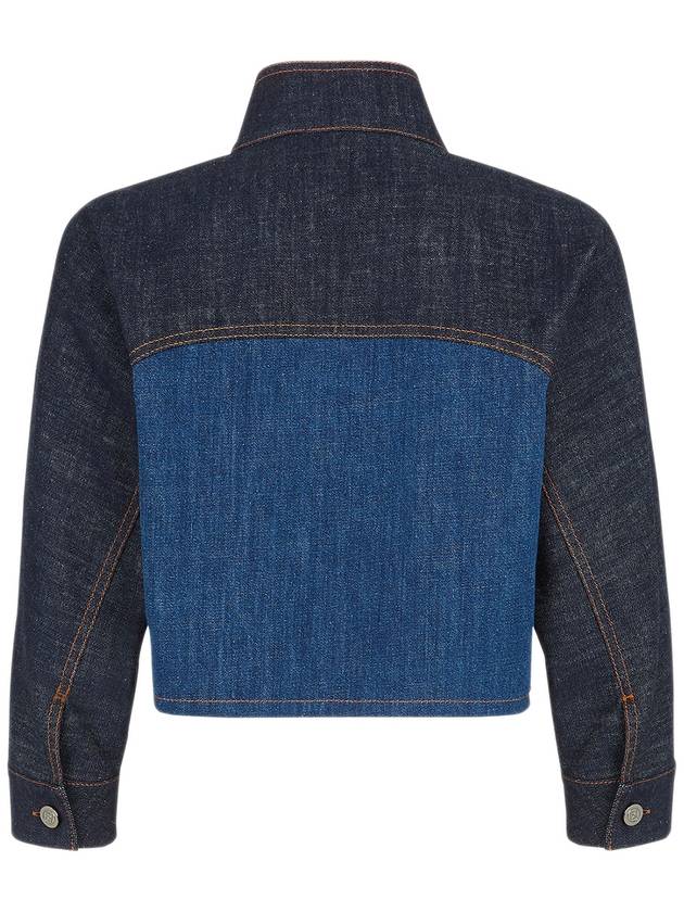 Fendi Fendi paneled cropped denim jacket FLF793AT1A F1PNC