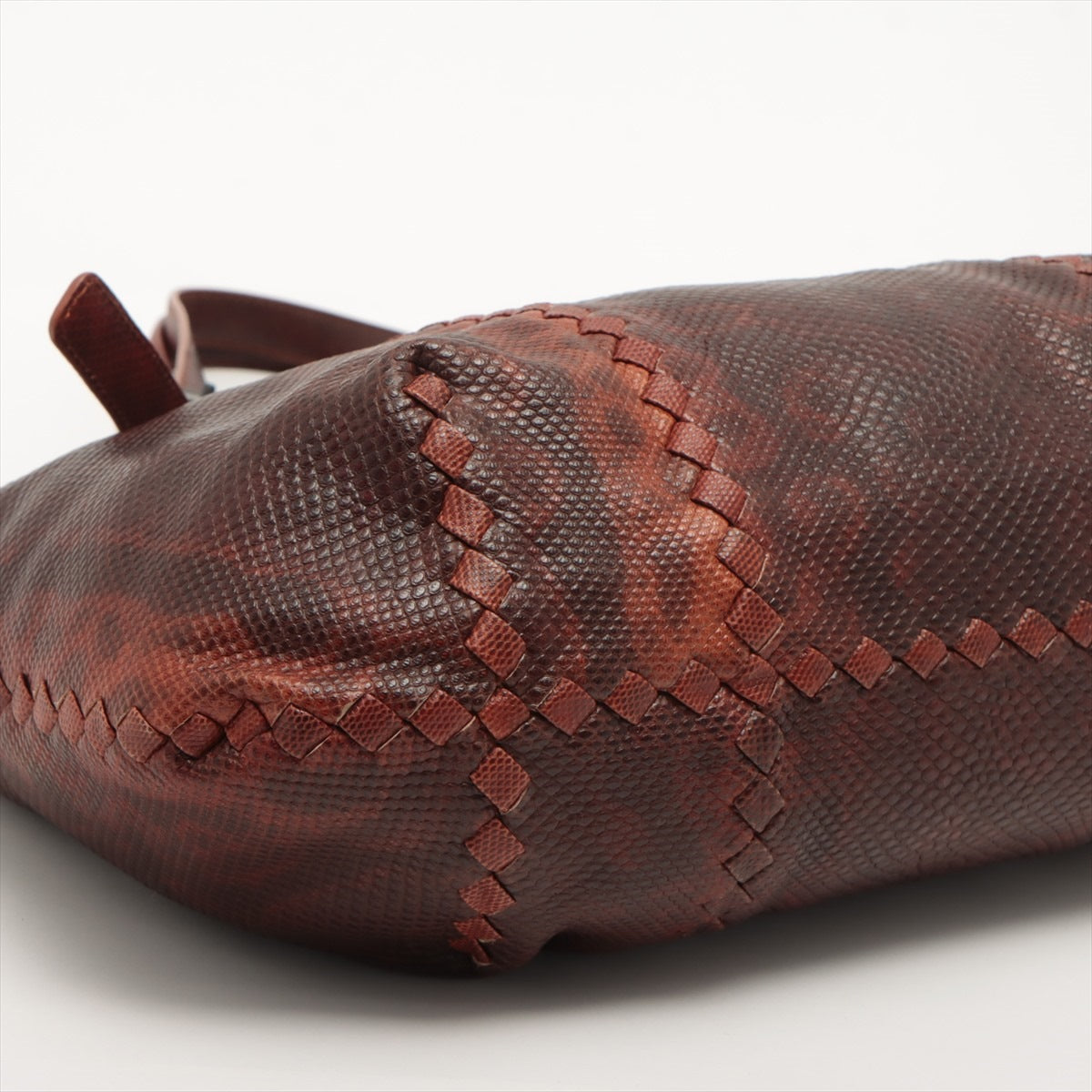 Bottega Veneta Intrecciato Rizard Tote Bag Brown Earl